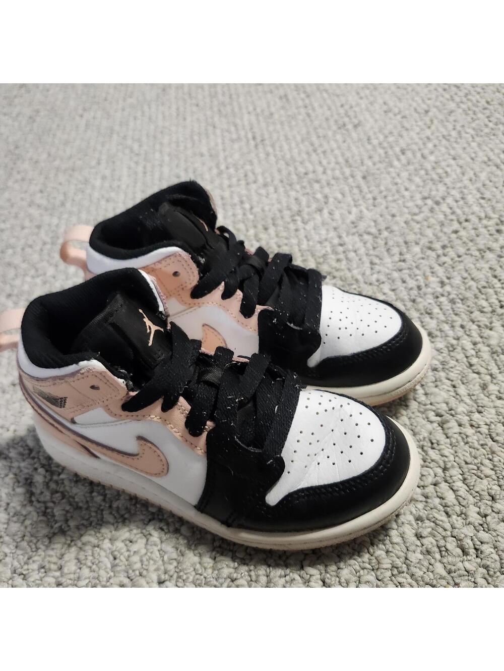 Jordan Kids' Sneakers Size 11C Black, White & Pink